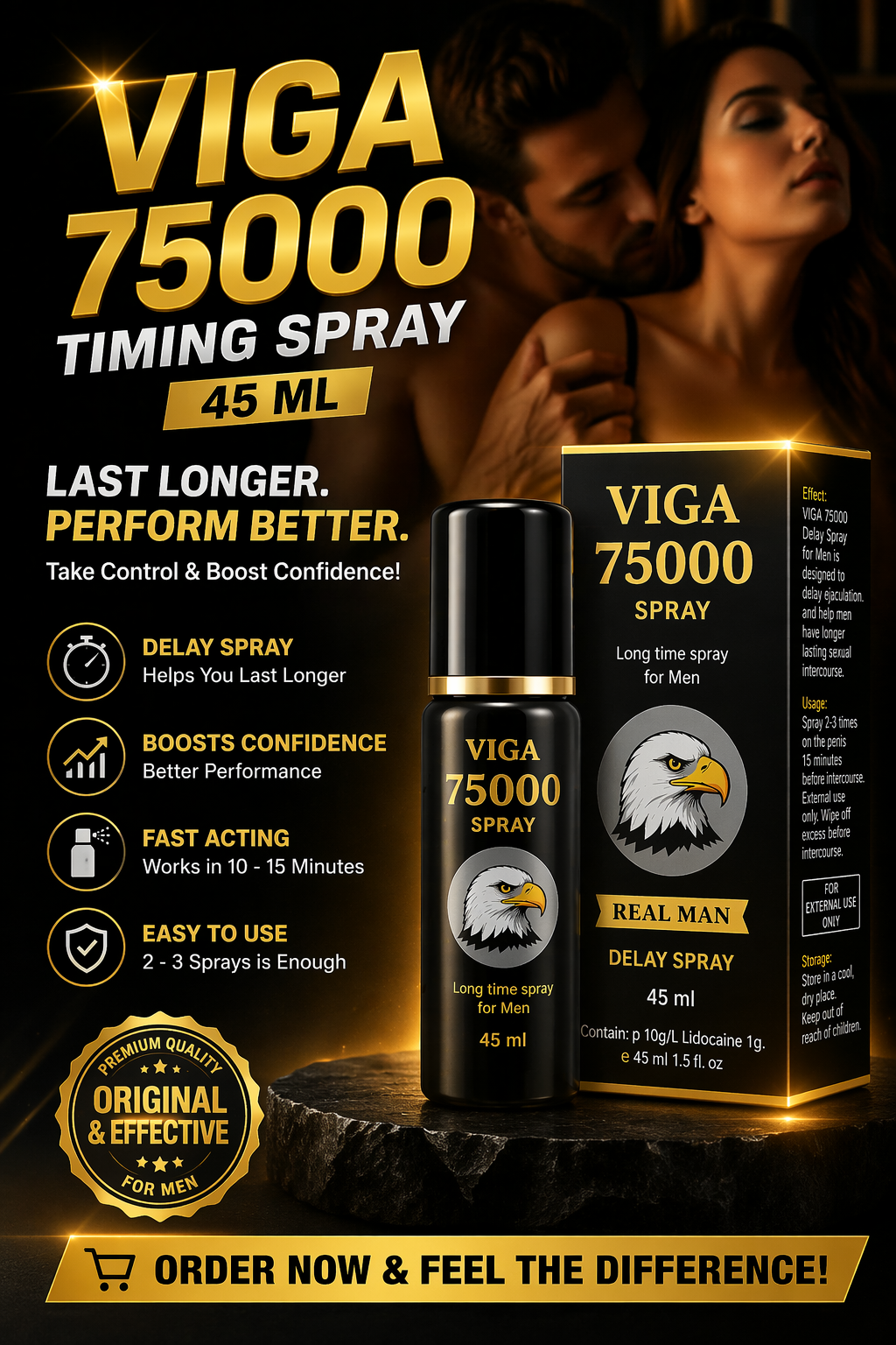 Viga 75000 Timing Spray, 45 Ml