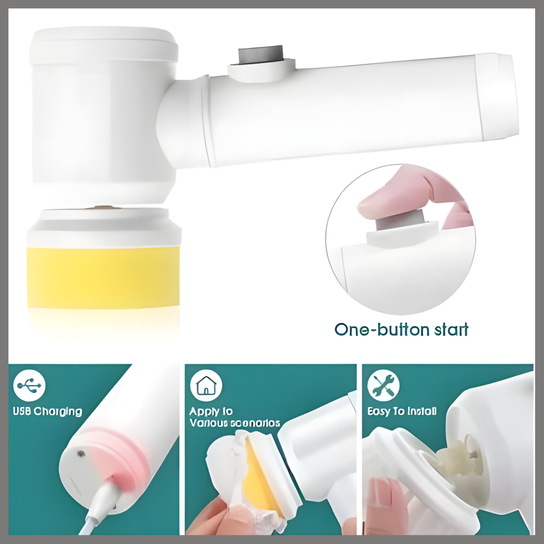 Electric Spin Scrubber – Multi-Function Cleaning Brush (Rechargeable)